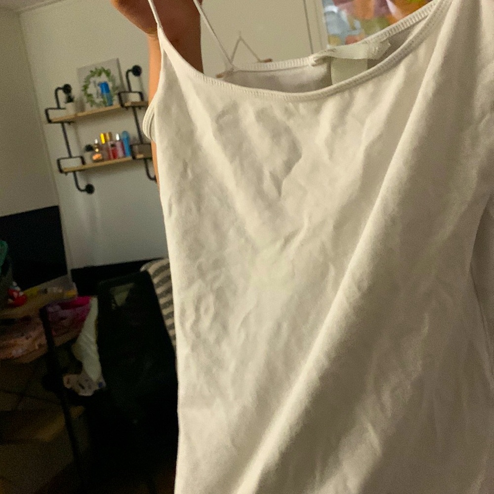 Cute white tank top